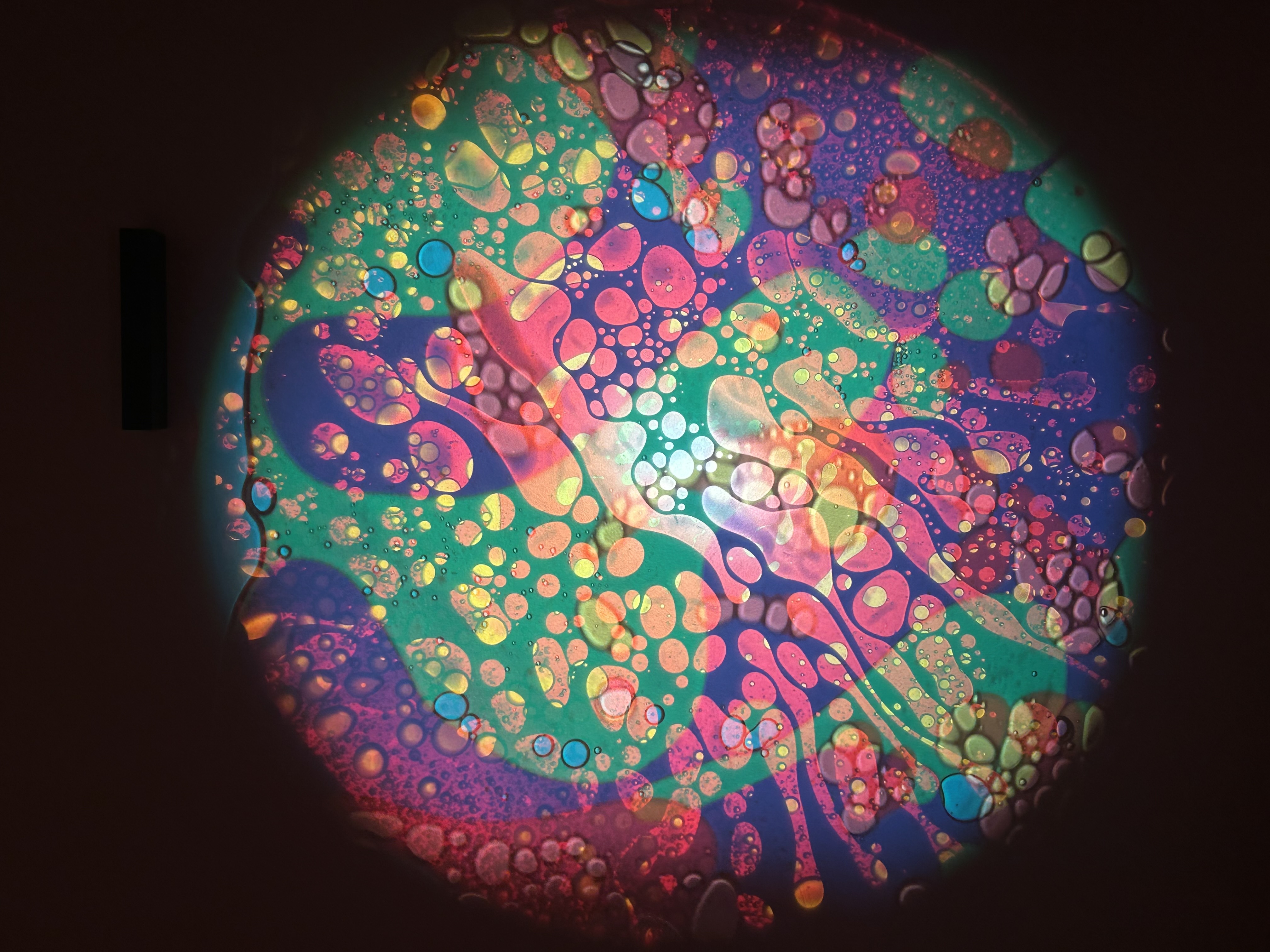 Aidan's home studio with multiple projectors