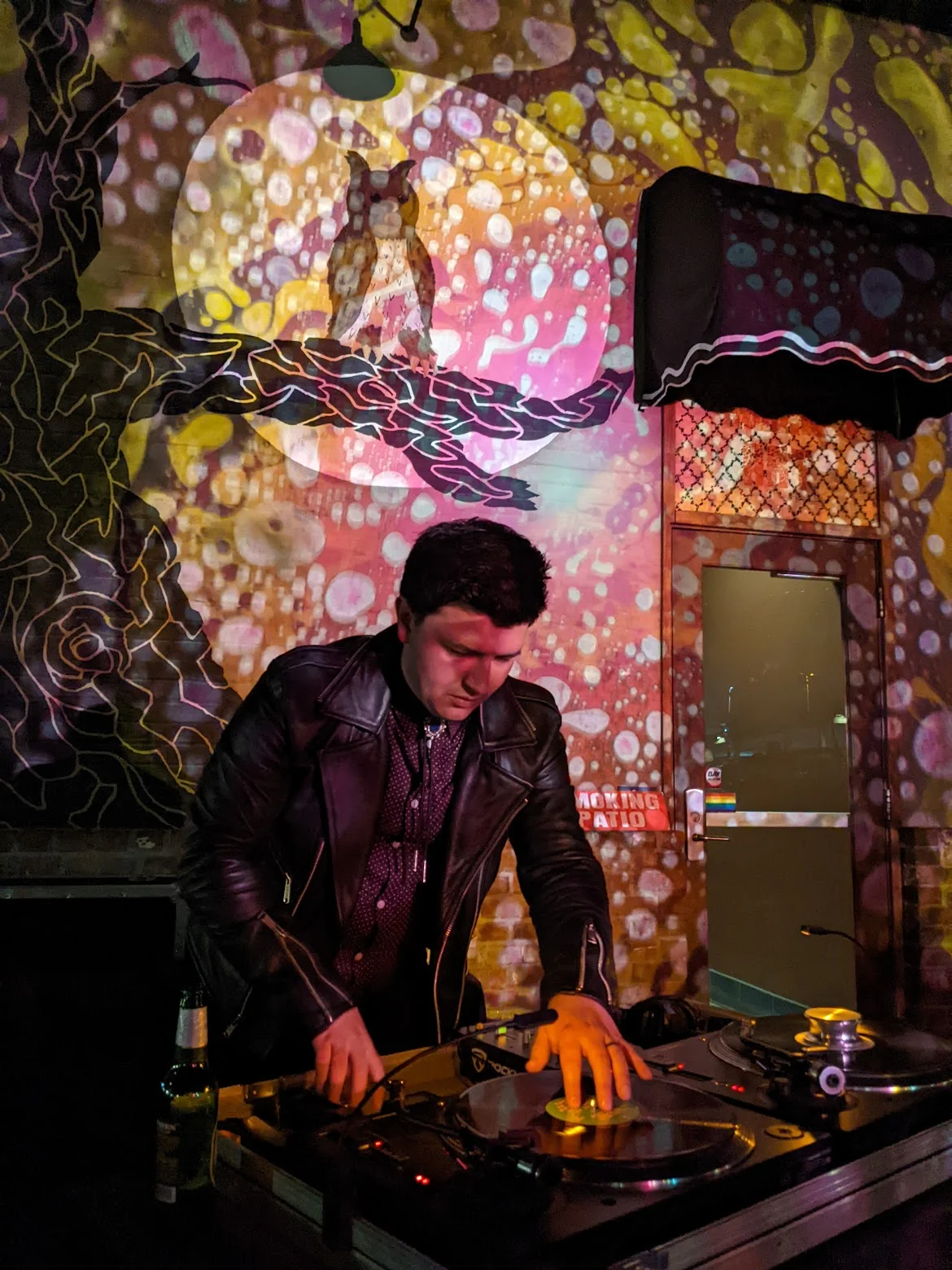 PINK YELLOW VINYLNIGHT THENIGHTOWL