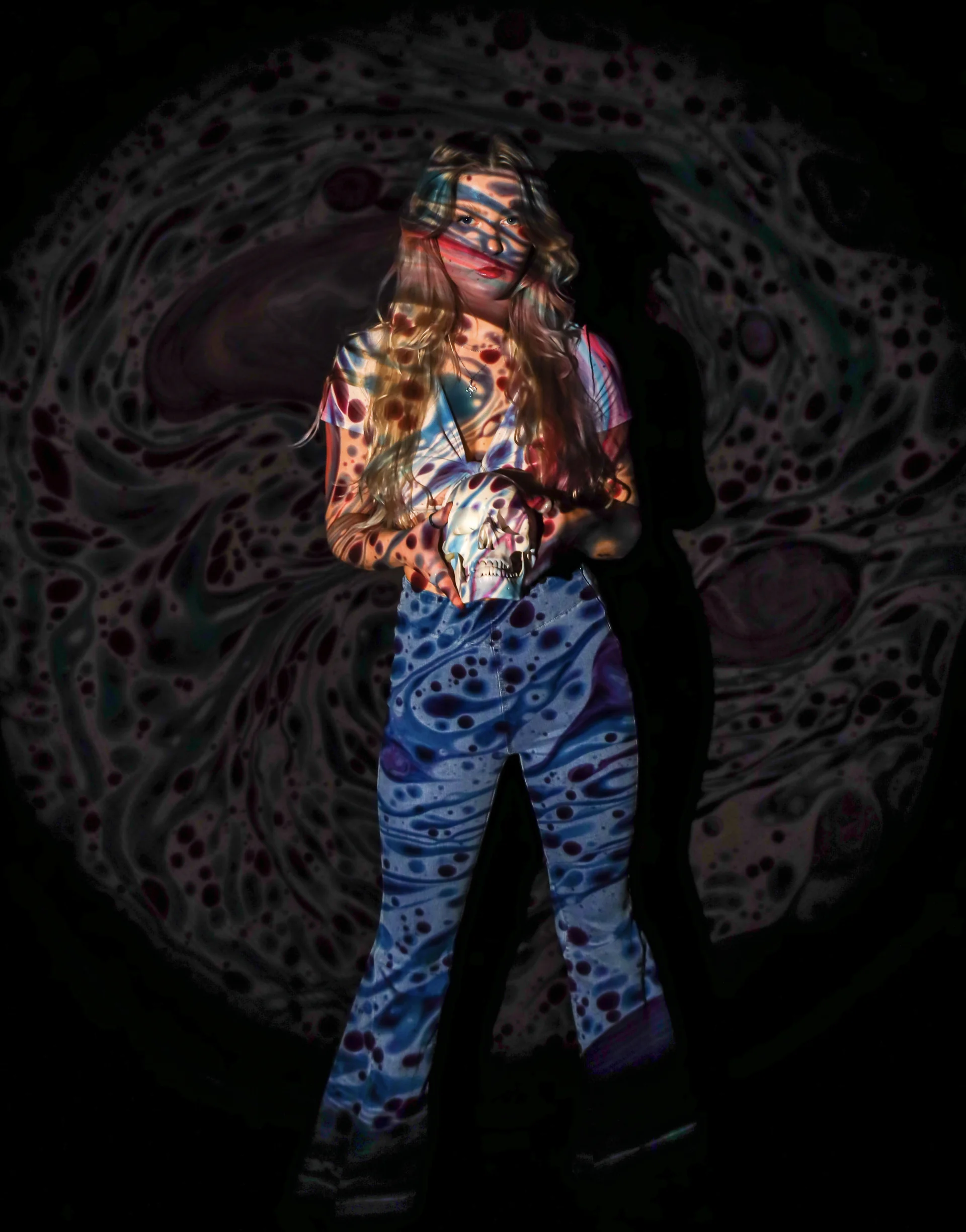 BLOWPLATE BLUE RED PSYCHEDELIC